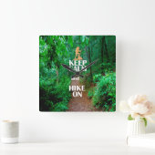 静保かハイキング スクエア壁時計 (ホーム)