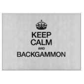 静保かバックギャモン カッティングボード (正面)