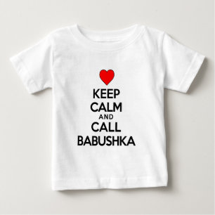 静保かバブシュカに電話 ベビーTシャツ