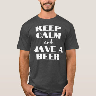 静保かビールを飲む Tシャツ