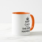 静保かボスにコーヒーを飲まおもしろいす マグカップ (正面右)