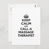 静保かマッサージセラピスト ポストカード (正面/裏面)