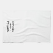 「静保かマルガリータを持つ」キッチンタオル キッチンタオル (横)