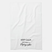 「静保かマルガリータを持つ」キッチンタオル キッチンタオル (縦)