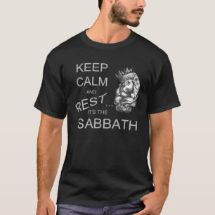 静保かリラックスでは安息日のヘブライ人の風刺 Tシャツ