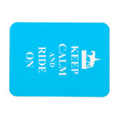 静保か乗る（ライトブルー） マグネット (横)