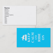 静保か乗る（ライトブルー） 名刺 (正面/裏面)