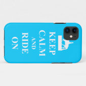 静保か乗る(ライトブルー) Case-Mate iPhoneケース (裏面(横))