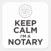 静保か公証人シール スクエアシール (正面)