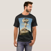 静保か噴火 – 火山性Tシャツ Tシャツ (正面フル)