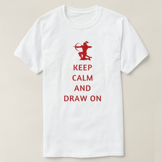 静保か引き寄せる | アーチェリー愛好家 Tシャツ (デザイン正面)