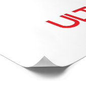 静保か愛究極のフリスビー ポスター (角)