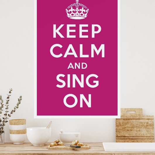 静保か歌う ポスター (キッチン)