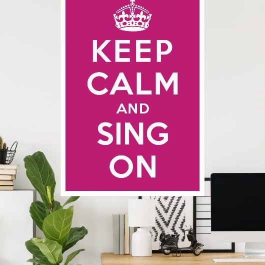 静保か歌う ポスター (ホームオフィス)