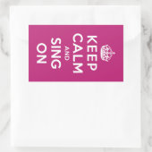 静保か歌う 長方形シール (バッグ)