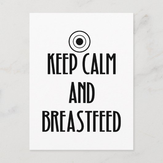 静保か母乳 ポストカード (正面)