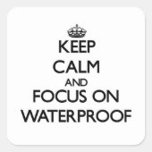 静保か水に集中 スクエアシール (正面)