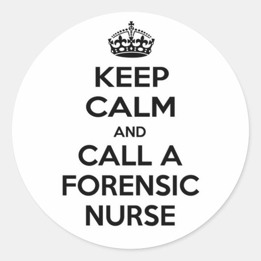 静保か法医学ナースと呼ぶ ラウンドシール (正面)