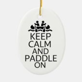 静保か漕ぎ着ける セラミックオーナメント (正面)