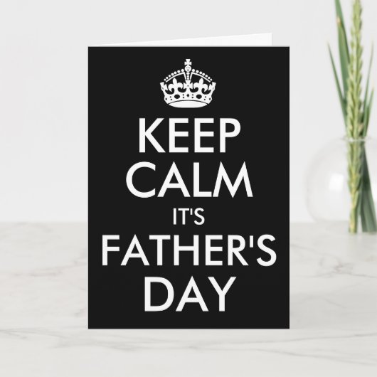 静保か父の日 |任意の色 カード (正面)