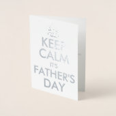 静保か父の日 箔カード (正面)