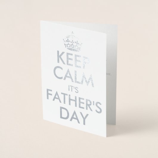 静保か父の日 箔カード (正面)