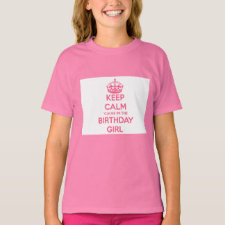 静保か私が誕生日の女の子だ Tシャツ