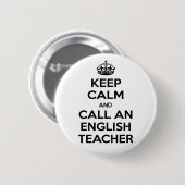 静保か英語の先生を呼ぶ 缶バッジ (正面&裏面)