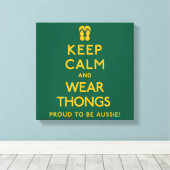 静保か衣服のトング！ キャンバスプリント (インサイチュ (ウッドフロア))