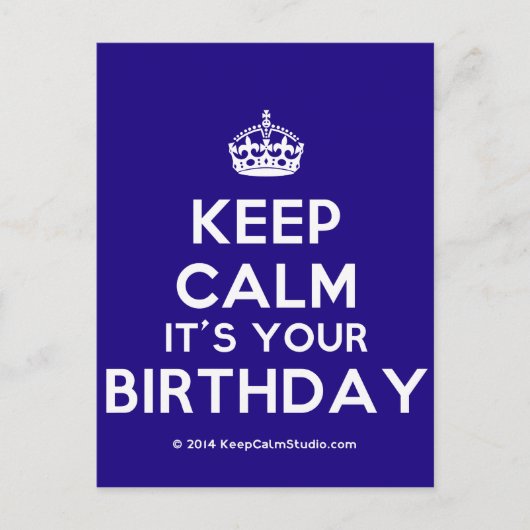 静保か誕生日だ ポストカード (正面)