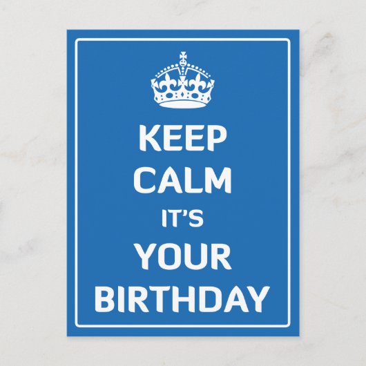 静保か誕生日だ ポストカード (正面)