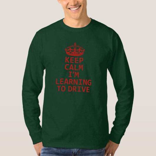 静保か運転学する。学習者ドライバ Tシャツ (正面)