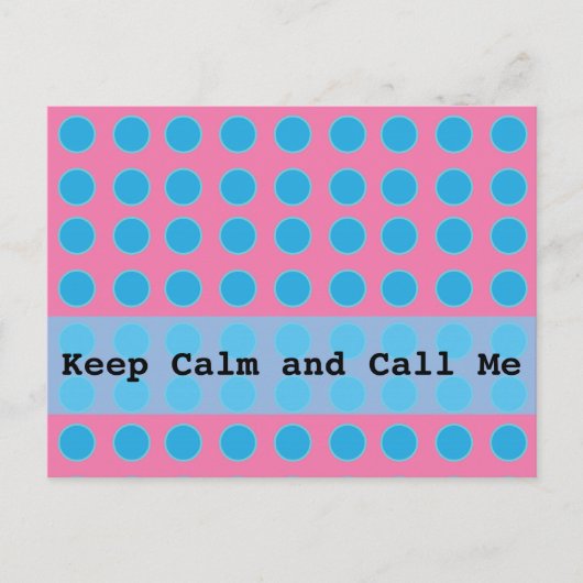 静保か電話する ポストカード (正面)