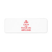 静保か飛行機に集中する ラベル (正面)