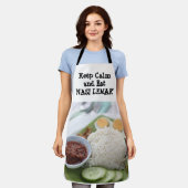 静保か食べなNasi Lemakエプロン エプロン (着用した状態)