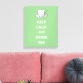 静保か飲み茶ヴィンテージ茶碗 キャンバスプリント (インサイチュ (リビング))