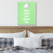 静保か飲み茶ヴィンテージ茶碗 キャンバスプリント (インサイチュ (寝室))