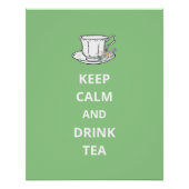 静保か飲み茶ヴィンテージ茶碗 ポスター (正面)