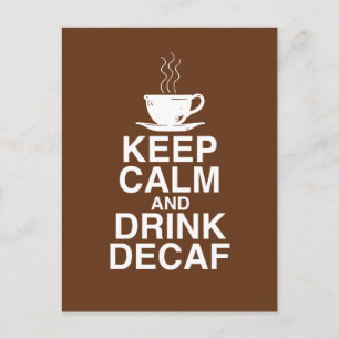 静保か飲みDecafコーヒーギフトアイディアおもしろい ポストカード