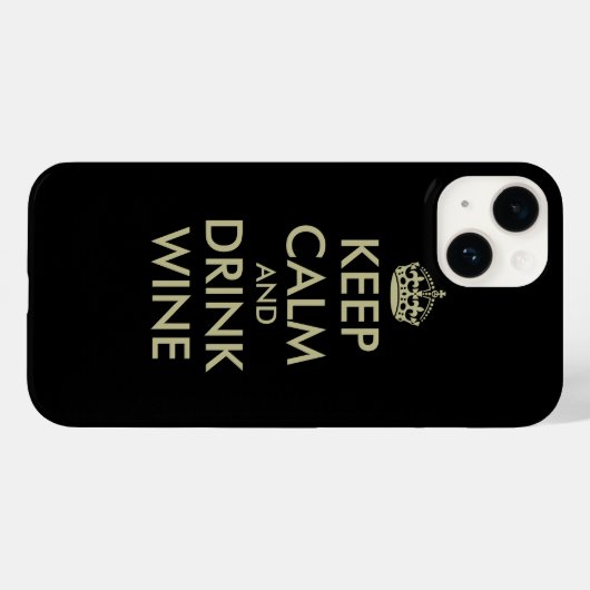 静保か飲むワインiPhone 14ケース Case-Mate iPhoneケース (裏面 (横))