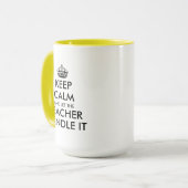 静保か15ozで先生に取りおもしろい扱わせる マグカップ (正面左)