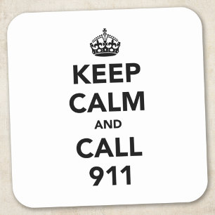 静保か911までお電話 スクエアシール