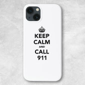 静保か911までお電話 iPhoneケース
