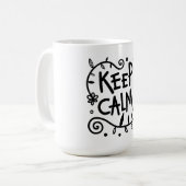 静保か、落書き、自然 コーヒーマグカップ (正面左)