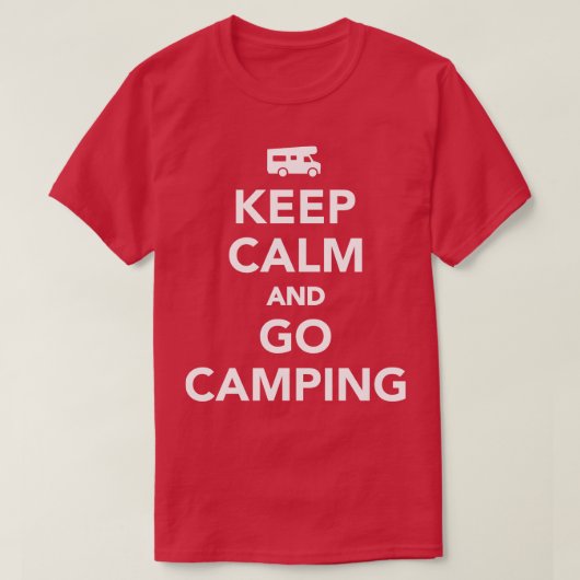 静保かRVキャンプに行く Tシャツ (デザイン正面)