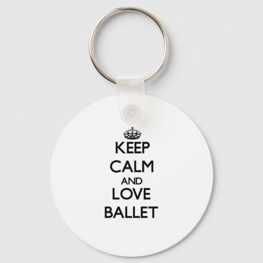 静保で愛するバレエ キーホルダー (正面)