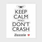 静保とドローンのパイロットをクラッシュおもしろいしない シール (シート)