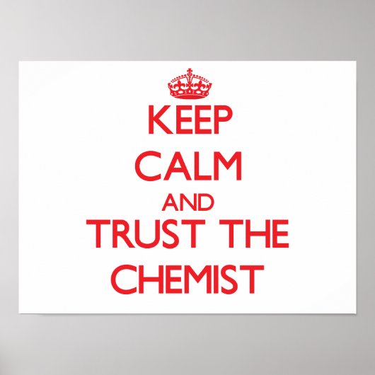 静保に化学者を信頼する ポスター (正面)