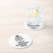 静保容と自主検疫 ラウンドペーパーコースター (インサイチュ)