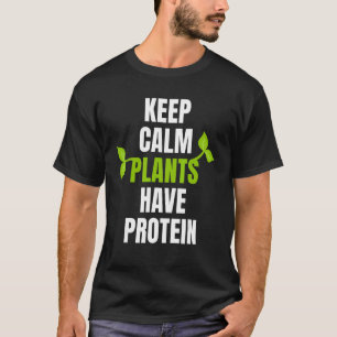 静保草植物はビーガンとベジータ用のタンパク質を持つ Tシャツ